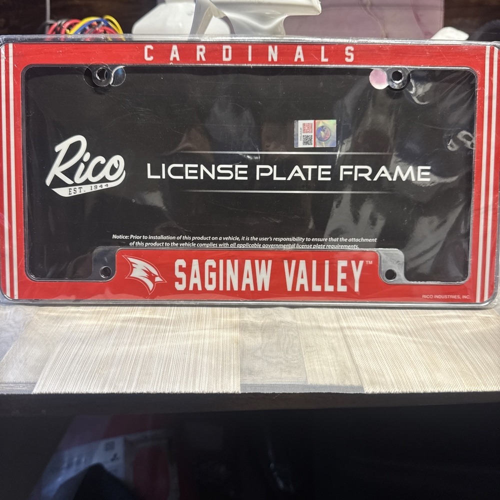 Cardinals Metal License Plate Frame